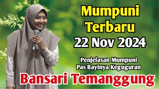 Mumpuni TERBARU 22 Nov 2024  Pengajian Ustadzah Mumpuni Handayayekti Terbaru  TEMANGGUNG [upl. by Neiman48]