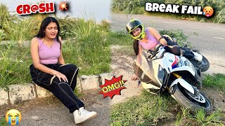 Yeh Kya Kr Diya Tannu Ne 🤯 She Crashed my Bike😵😭 [upl. by Weywadt]