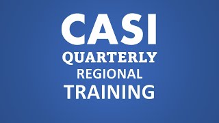 CASI Regional Training October 2024 [upl. by Neelyaj]