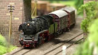 Fantastic Steam Locomotive Model Railway Layout in HO Scale [upl. by Aicilak159]