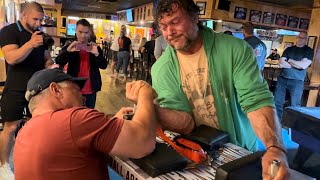 Devon Larratt vs John Brzenk armwrestling East West Finals VIRGINIA devonlarratt johnbrzenk 1v1 [upl. by Cash]