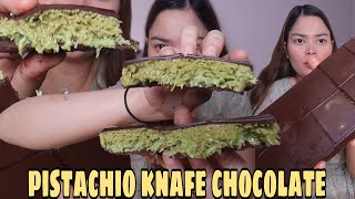 VIRAL DUBAI CHOCOLATE PISTACHIO KNAFE  Naomi Pena [upl. by Irmina981]