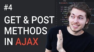 4 How to use get and post methods in jQuery AJAX  Learn AJAX programming [upl. by Daven]