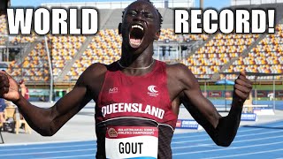 Gout Gout SMASHES Usain Bolts 16YearOld World Record In The 200 Meters [upl. by Sheline]