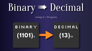 Convert Binary Number Into Decimal Number Using C Program [upl. by Tarrance615]