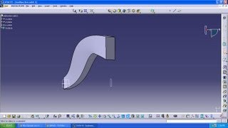 CATIA V5 multisection solid 2 [upl. by Stegman679]