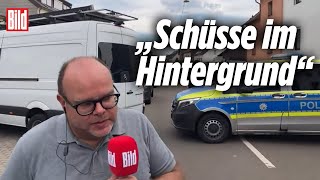 BILDReporter bricht LiveSchalte ab „Die Schüsse haben alle hier gehört“  SEKEinsatz im Saarland [upl. by Hazelton]