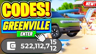 ⚠️New⚠️ ALL WORKING CODES For Greenville 2024  Roblox Greenville Codes 2024 [upl. by Kissie]