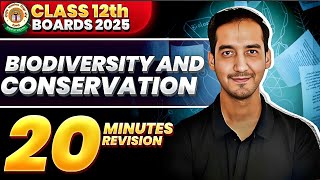 Biodiversity and Conservation Class 12 Quick Revision  NEETCBSE Sourabh Raina [upl. by Rodie]