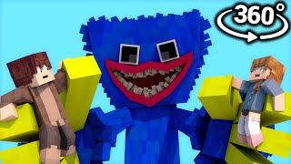 360° Video  GIANT HUGGY WUGGY Poppy Playtime Minecraft VR [upl. by Schellens]