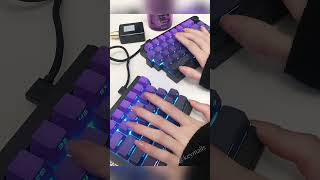 Split Purple Grape Gradient Keyboard splitkeyboard mechanicalkeyboard gradient gamingkeyboard [upl. by Drucilla405]