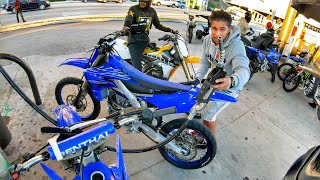 MIXING 2 STROKE AT THE GAS STATION IN MIAMI COPS AROUND [upl. by Katina398]