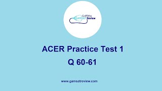 GAMSAT Green Booklet  Practice Test 1 Q6061  Gamsat Physics [upl. by Mindi932]