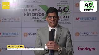 In conversation with Akshay Sharda SVP Mintifi Finserve Ltd at the BW CFOWorld Finance 40u40 Awards [upl. by Anahgem910]