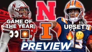 22 Nebraska vs 24 Illinois COMPLETE PREVIEW amp ANALYSIS  GAME OF THE WEEK  Husker Football News [upl. by Severen]