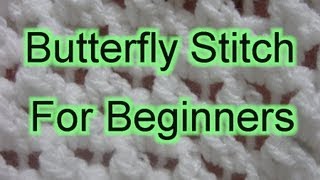 Butterfly Stitch Increase and Decrease  Slow Motion Crochet [upl. by Alden]