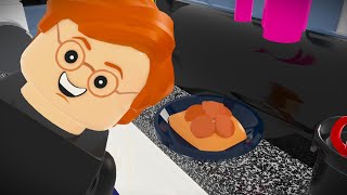 How To Make Beans On Toast with Pretty Woman Kitchen Lego Animation [upl. by Nylaehs]