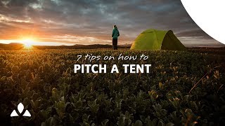 7 tips on how to pitch a tent I VAUDE [upl. by Erasaec]