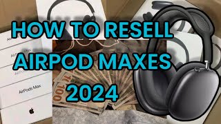 HOW TO RESELL AND SHIP AIRPOD MAXES IN 2024 [upl. by Adnoved674]