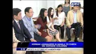 Korean lawmakers check on Kopino children [upl. by Devondra178]