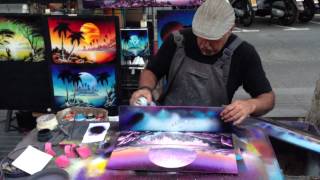 Las Ramblas Spraypaint Art 220613 1080p HD [upl. by Lewis973]