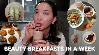 Week of Beauty Breakfasts for skin amp gut health amp metabolism [upl. by Immij]