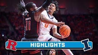 Rutgers at Illinois  Highlights  Big Ten Mens Basketball  Jan 21 2024 [upl. by Uhile]