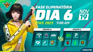 MUNDIAL DE FREE FIRE  FFWS  SEMANA 2  AO VIVO  DIA 1911 [upl. by Adnorahc]