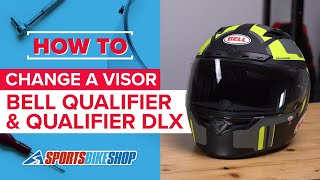 How to change a visor Bell Qualifier amp Qualifier DLX motorcycle helmets [upl. by Vola]