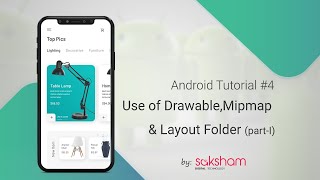 Android Tutorial  04I  How to Use Drawable Mipmap amp Layout Folder [upl. by Mastic]