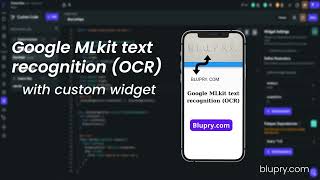 Google MLkit text recognition OCR FlutterFlow [upl. by Haymes]