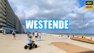 Westende Belgium 🇧🇪 Walking tour ☀️ 4K HDR [upl. by Margarette]