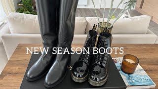 New Season Boots Review  Dr Martens  Hermes Knee Length Boots Dupe [upl. by Gerrilee]