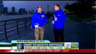 GMA Special Hurricane Sandy Perfect Storm Coverage Tues 1030 Good Morning America [upl. by Ehav]