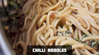 Chilli Noodles Recipe  Homemade delicious Chilli oil Noodles  Chilli oil recipe  Chef Abhay [upl. by Vinnie94]