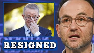 RESIGNED🚫 Albanese crumbles as Adam Bandt Signs Petition for him to Resign as Australias PM [upl. by Eladal706]