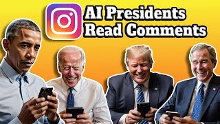 US Presidents read TERRIBLE Instagram Comments [upl. by Hteik]