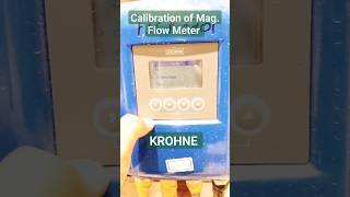 Calibration of Magnetic Flow Meter  KROHNE OPTIFLUX400F  IFC100W Convertor InstrumentAcademy [upl. by Yffub]