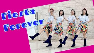 Fiesta Forever Line Dance demo amp count Chor KarlHarry Winson UK amp Jamie Barnfield UK [upl. by Zurc]