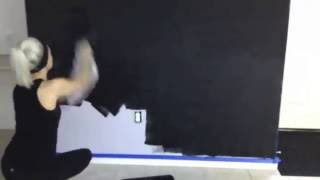 Make your own magnetic chalkboard wall  Superholly [upl. by Viki382]