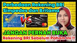 Apa Bedanya Bank BRI Simpedes dan Britama [upl. by Leen]