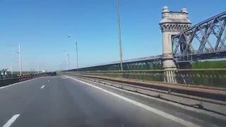 Filmare Auto Autostrada Soarelui  Intrarea din Constanta  Pod Cernavoda  Pod Fetesti [upl. by Oenire]