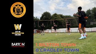 BilstonTownFC 1 0 CRADLEY HOME [upl. by Yatnod]