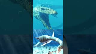 Mosasaurus VS MegalodonPlesiosaurusLivyathandinosaur megalodon shark jurassicworld [upl. by Esinaej]