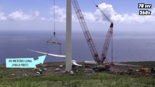 Wind Turbine Construction in 100 Seconds Time Lapse [upl. by Yendis]