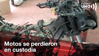 Motos que estaban en custodia de la Policía fueron R0B4D4S por policías [upl. by Dorina]