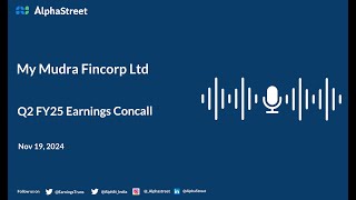 My Mudra Fincorp Ltd Q2 FY202425 Earnings Conference Call [upl. by Corissa]