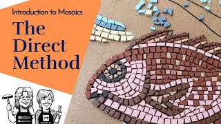 Beginner Mosaic Art Project Introduction to the Direct Method using Unglazed Porcelain [upl. by Ioab]