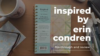 Inspired Planner by Erin Condren  FlipThrough and Review [upl. by Heuser755]