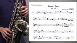 How to play Deacon Blues  Sax Solo  Preview [upl. by Narag710]